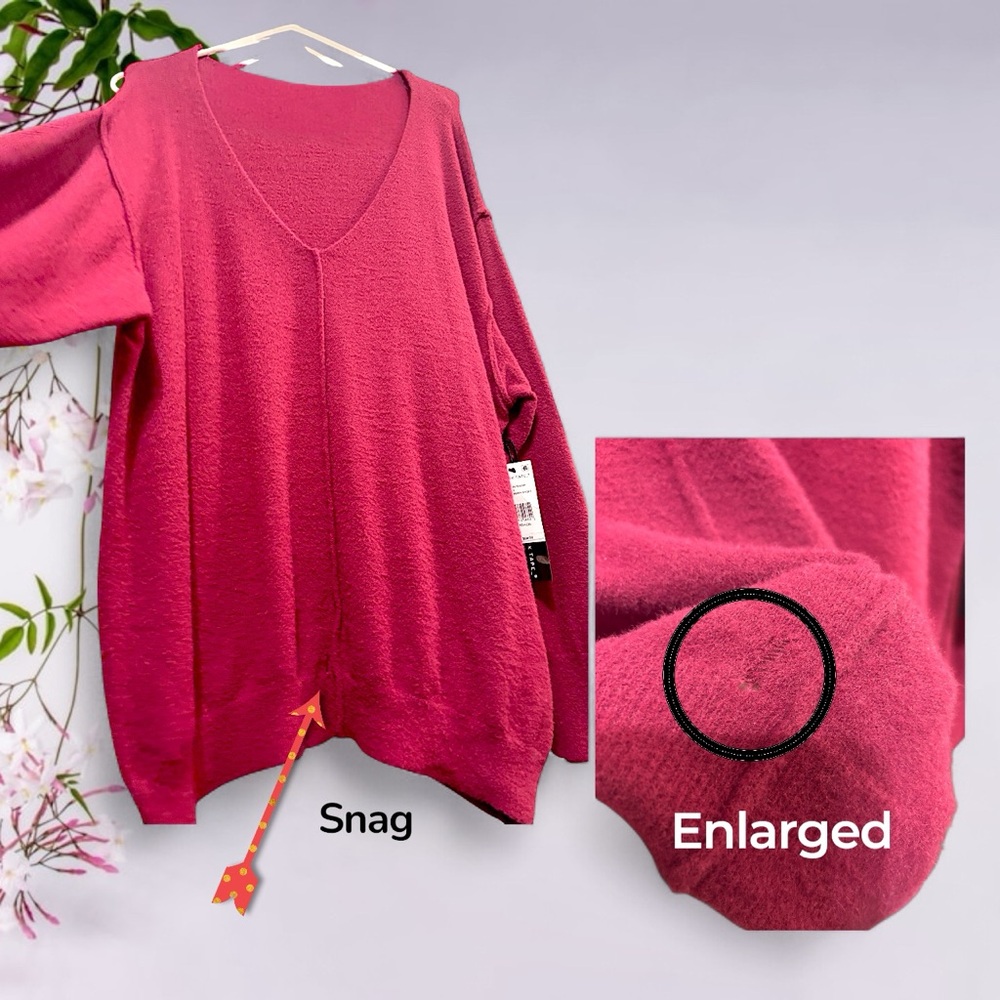 Beautiful Cranberry Pull-Over Sweater - Picture 8 of 11